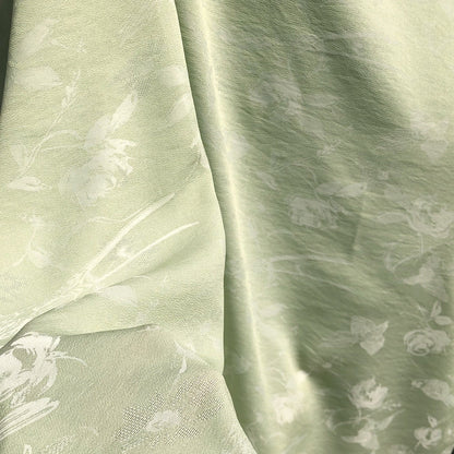 Tissu damassé jacquard à motifs d'oiseaux et de fleurs, double face, pour l'ameublement, les costumes et la couture, largeur 145 cm (vendu au mètre)