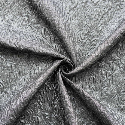 Embossed Jacquard Fabric with Metallic Threads ��� Textured Vintage Ma