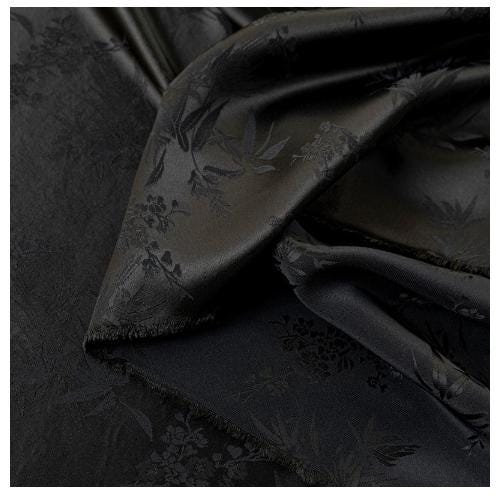 Bamboo Leaf Jacquard Fabric ��� Silk-Feel Ray" Wide