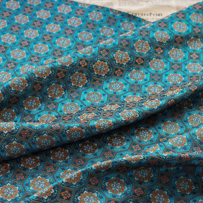 Song Dunhuang Silk Brocade Fabric: 58"W Tibetan Robe Cheongsam Material