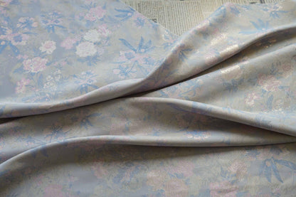 Gold Thread Floral Brocade Fabric: 63"W Chinese Jacquard Damask