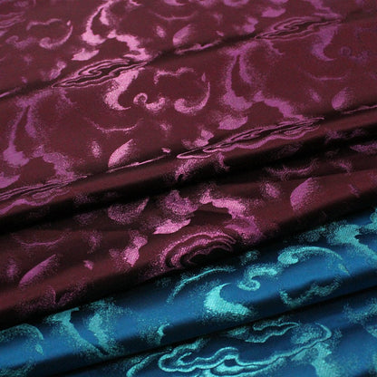 Cloud Brocade Fabric: Silk Rayon Jacquard, Costume Dress Material