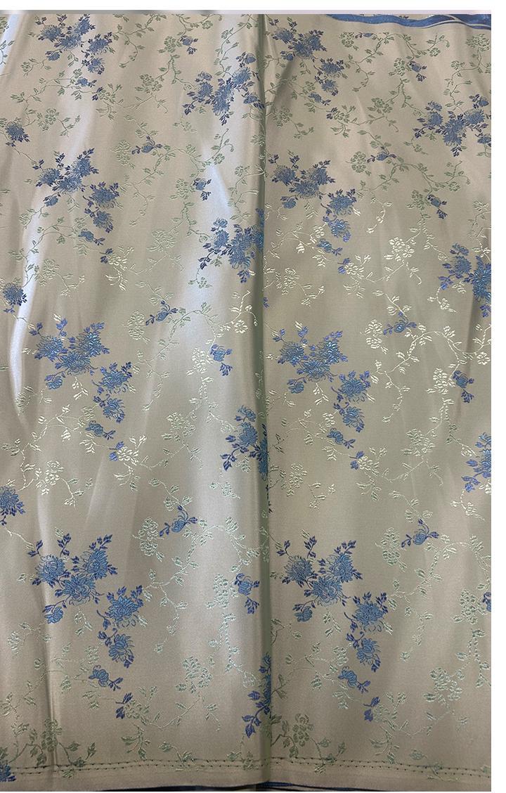 Tissu brocart floral vert clair : Tissu pour cosplay Cheongsam Qipao