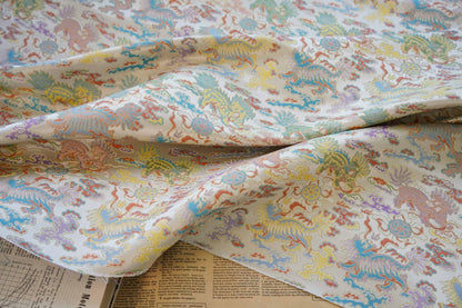 Kirin & Cloud Jacquard Brocade Fabric: Costume, Upholstery, Decor - 66��ï¿