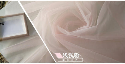 Tissu en dentelle ajourée, gaze transparente pour robe de mariée (59"L)