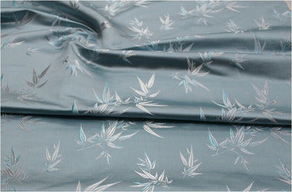 Bamboo Flower Silk Brocade Fabric: Quilting Sewing Upholstery (29.5" Wide)