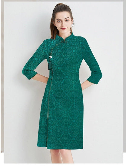 Brocade Satin Fabric: Pure Color Cheongsam, Hanfu Sewing Material