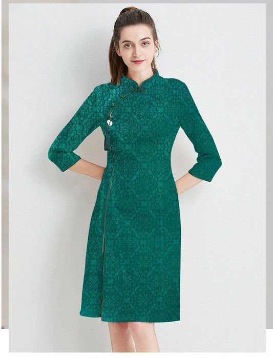 Brocade Satin Fabric: Pure Color Cheongsam, Hanfu Sewing Material