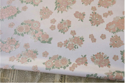 Gilding Bronzing Jacquard Fabric: Embossed Floral Designer Material