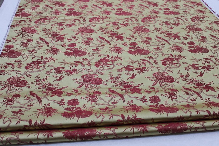 Wild Bird Brocade Fabric: Chinese Qipao Cheongsam Material