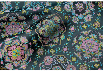 Tissu brocart DunHuang Baoxiang : 59 po de large, pour costumes tibétains