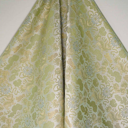 Kirin Song Brocade Fabric: 59"W Rayon Damask, Sewing Material