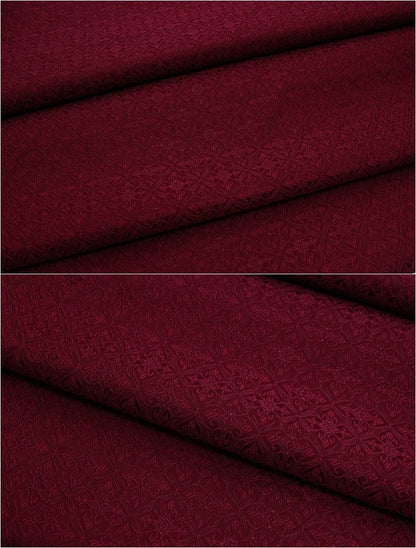Floral Brocade Fabric: Chinese Style Silk Rayon Blend (29.5" Wide)