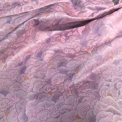 Nishijin Woven Jacquard Fabric ��� Japanese Eight-Treasure Kaleidoscope Patte" wide