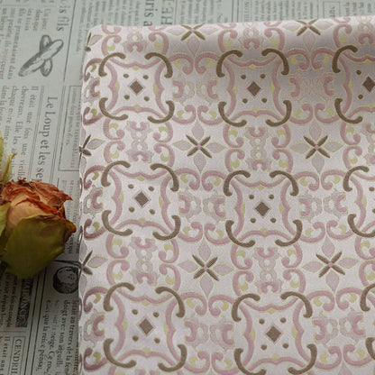 Zen Flower Brocade Fabric: Blue Purple Song Brocade, 58" Wide