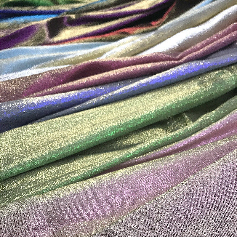 Gold Thread Gradient Jacquard Fabric: 58" Wide Polyester Brocade