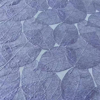 Metallic Leaf Jacquard Fabric: 3D Texture, 59" Wide, Upholstery & Sewing