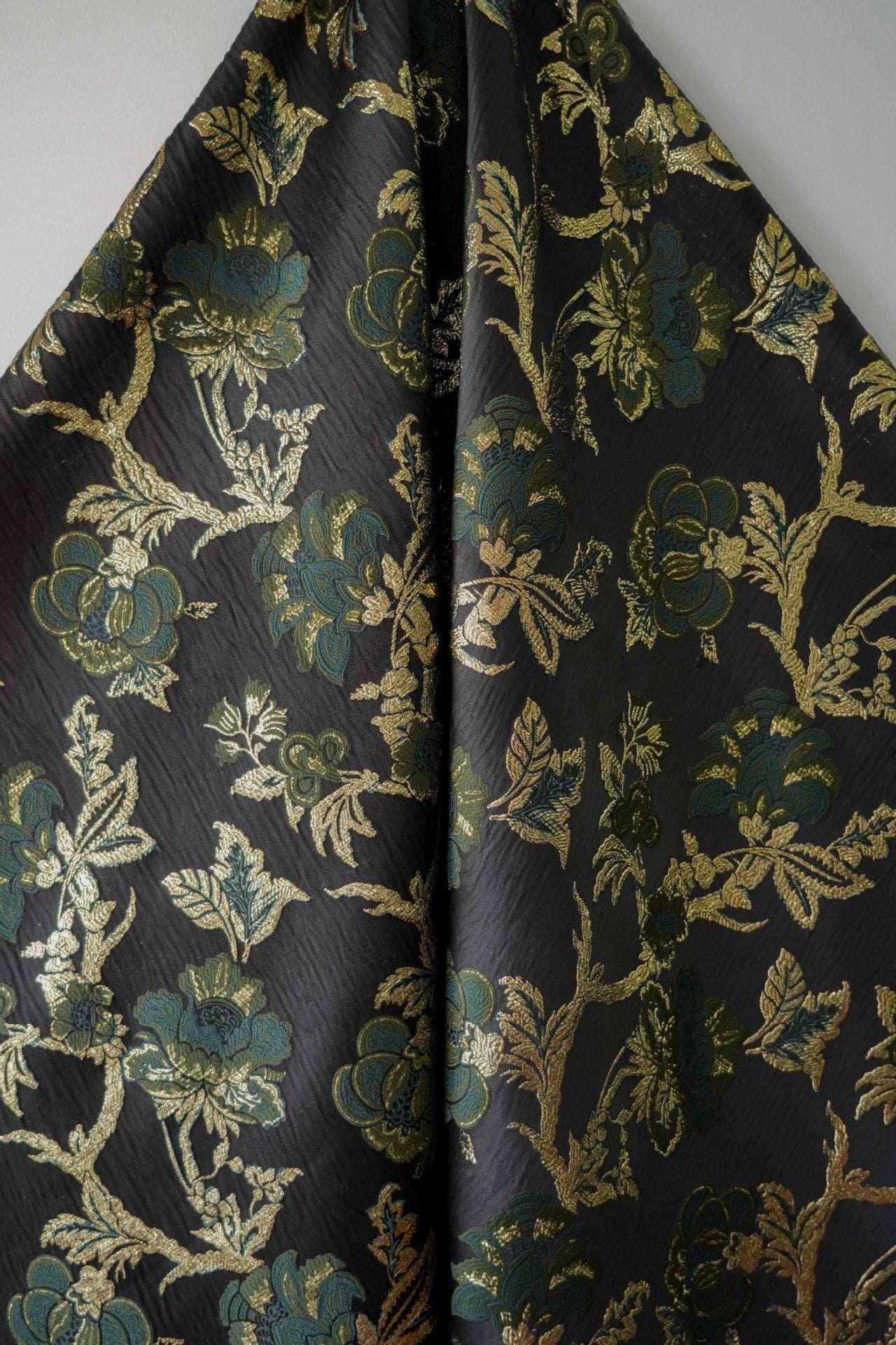 Gold Thread Jacquard Fabric: 3D Texture Upholstery, Costume, & Handbag Material