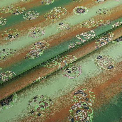 Tissu brocart de soie : style mongol-tibétain, 147 cm de large - Costume, Décoration