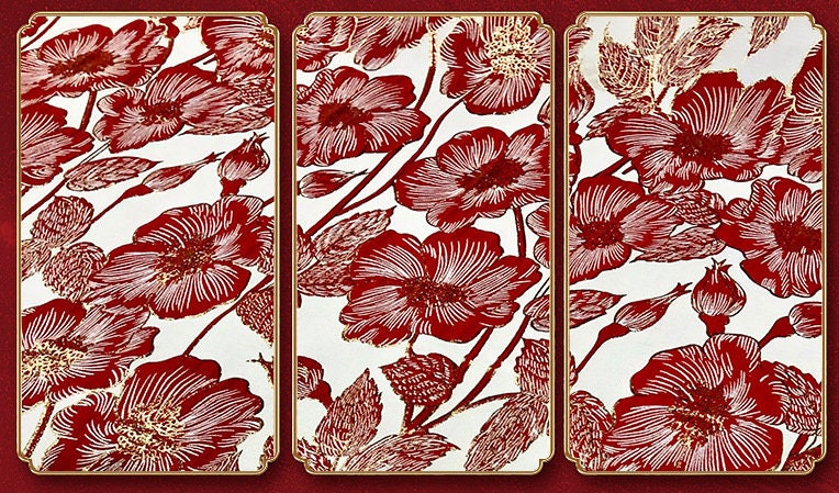 Lotus Brocade Fabric: 59"W Jacquard Satin Damask, Cheongsam Sewing