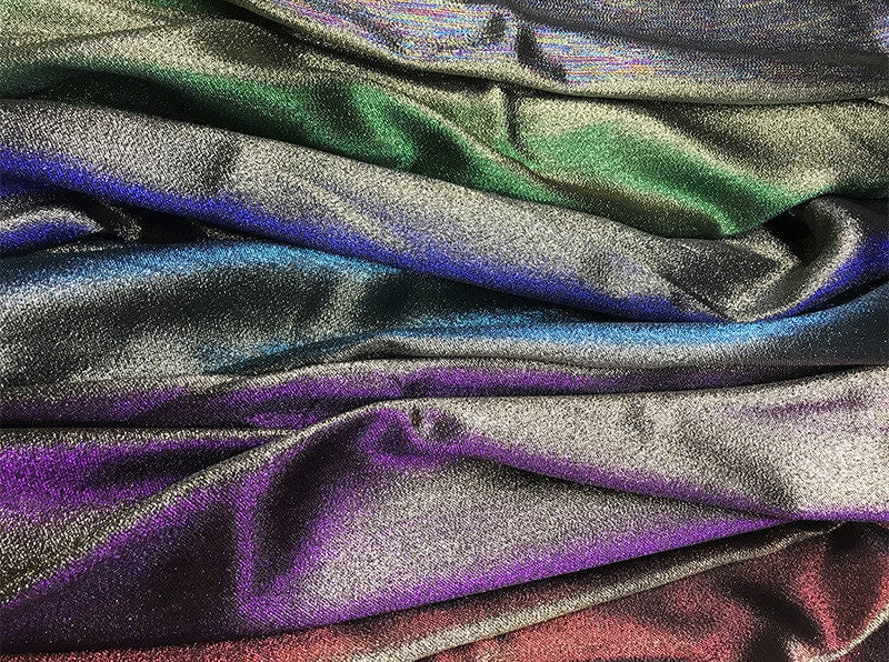 Gold Thread Gradient Jacquard Fabric: 58" Wide Polyester Brocade