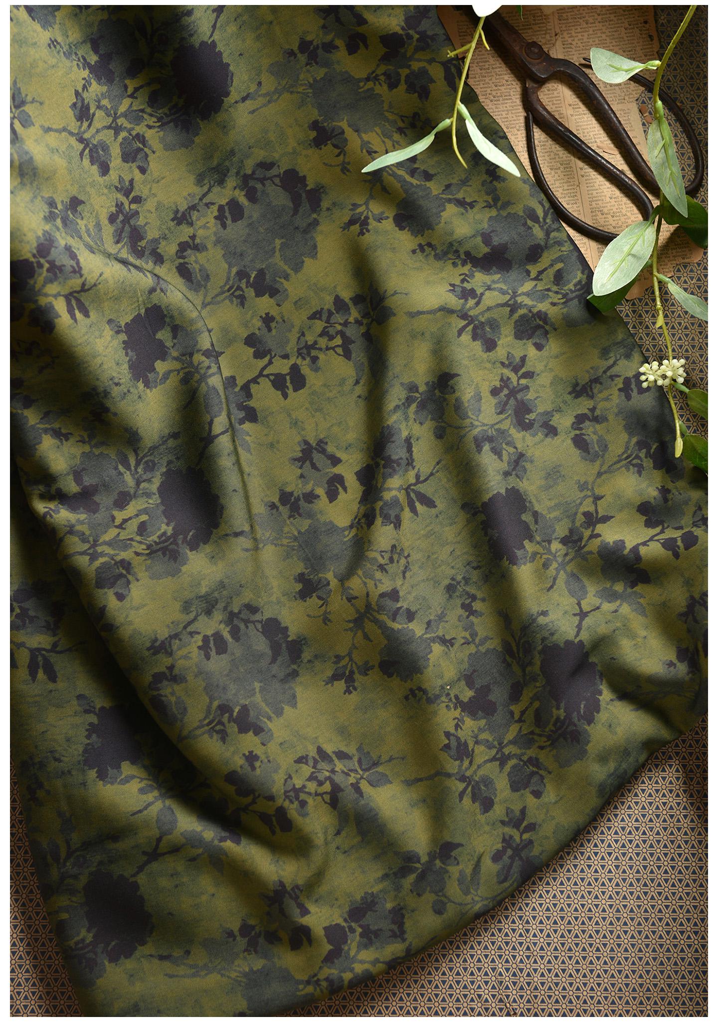 Imperial Green Cotton Sateen Fabric: 55" Wide, Drapery & Upholstery