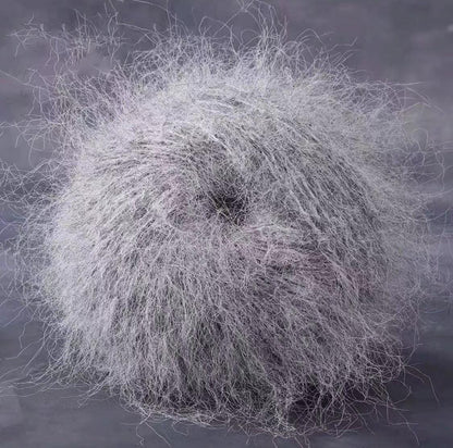 Fil de soie mohair arc-en-ciel : dentelle teinte à la main pour le tricot et le crochet