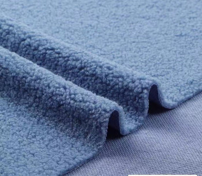 Tissu polaire corail duveteux : maille polyester, 160 cm de large – au mètre