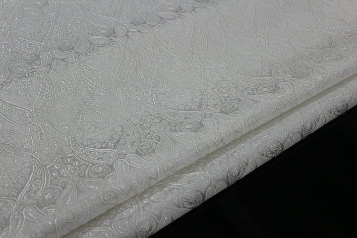 Silk Brocade Fabric: Pipa Flower Upholstery Drapery, 29.5"W