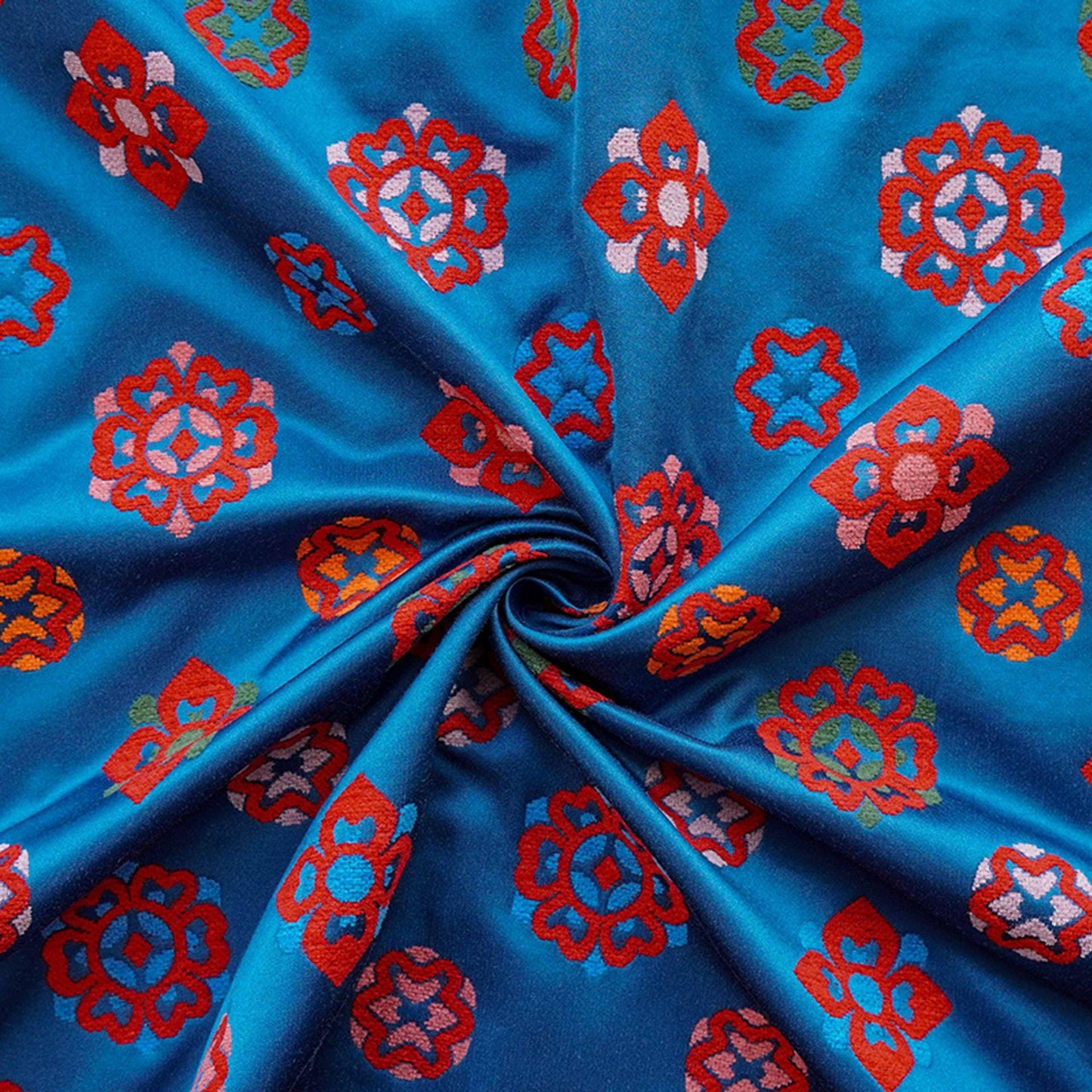 Floral Brocade Fabric ��� Bao Xiang Style Sewing Materi" Wide