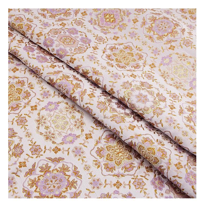DunHuang Baoxiang Brocade Fabric: 59"W Tibetan Costume, Cheongsam, Upholstery