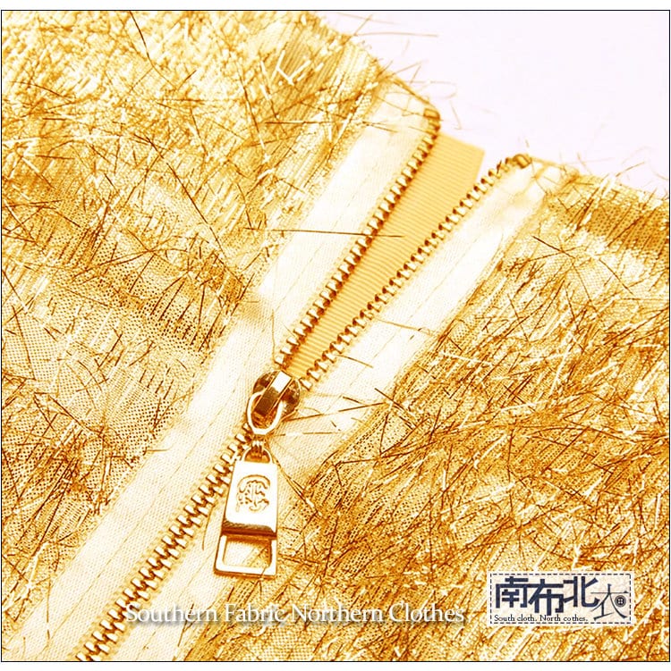 Metallic Thread Fabric: Gold Polyester Blend, Costume & Decor - By The Meter
