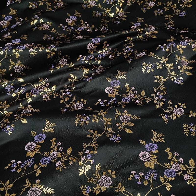Silky Brocade Fabric: Chinese Cheongsam Costume Sewing Material