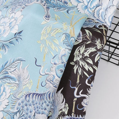 Floral Faux Suede Fabric: 59" Wide Polyester Upholstery