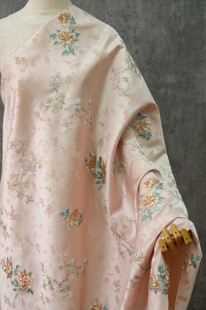 Floral Embroidery Brocade Fabric: 59" Emperor Tibetan Style