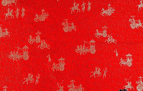 Chinese Carriage Silk Brocade Fabric: Upholstery & Sewing (29.5" Wide)
