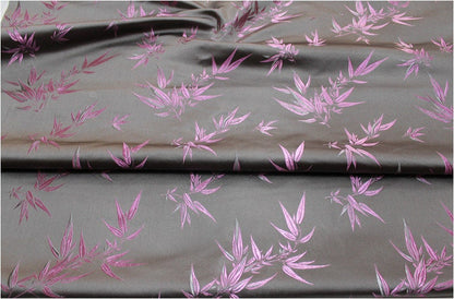 Bamboo Flower Silk Brocade Fabric: Quilting Sewing Upholstery (29.5" Wide)