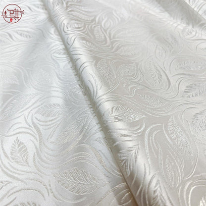 Brocart de soie à motif de fleurs de blé, largeur 75 cm (29,5 po) - Vendu au mètre