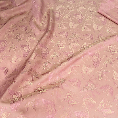 Butterfly Jacquard Fabric: Rayon Cotton Blend, 59" Wide - By The Meter