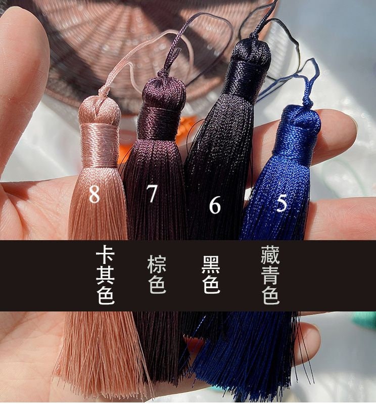 Handmade Rayon Tassel: Antique Purse & Curtain Decor (8cm)