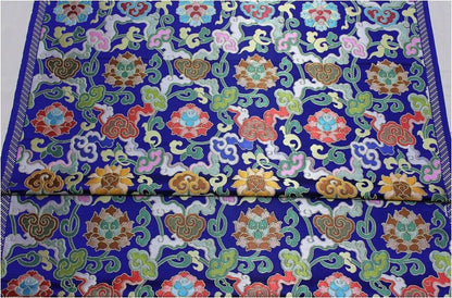 Floral Jacquard Brocade Fabric: Chinese Mongolian Style (By The Meter) - Poppylollipop