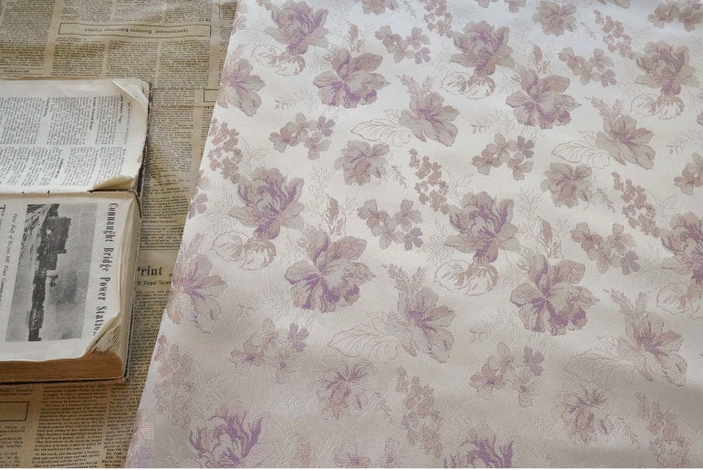 Floral Brocade Rayon Fabric: Chinese Cheongsam Sewing Material