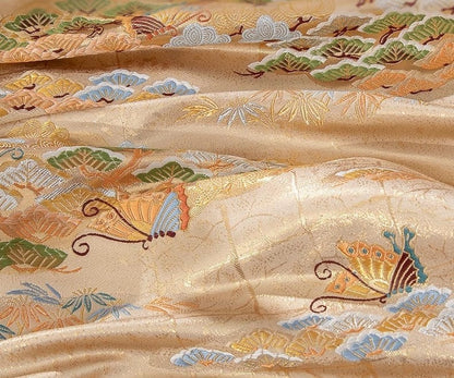 Nishijin Weaving Fabric: Japanese Butterfly Pattern, Upholstery & Costume Fabric