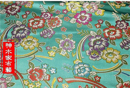 Peony Brocade Fabric: Silk Rayon Blend, Floral Upholstery & Costume