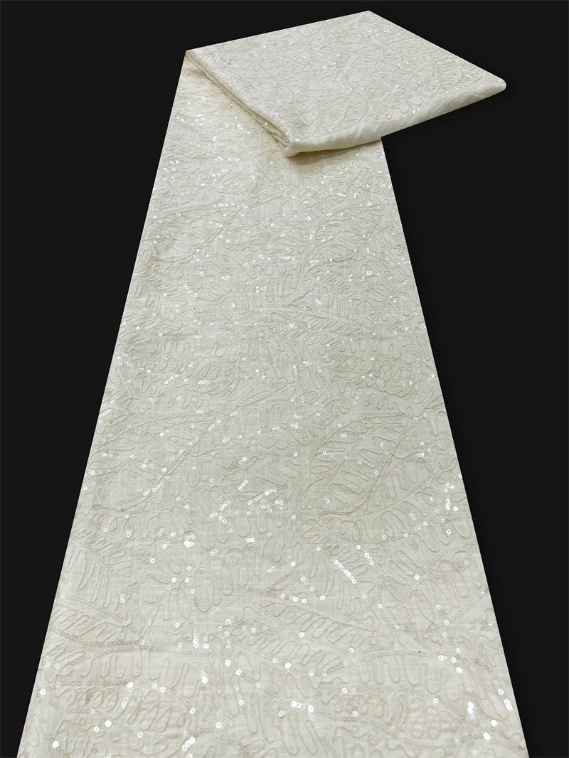 Tissu dentelle florale 3D : broderie pour mariage, bal de promo, qipao, confection de poupées