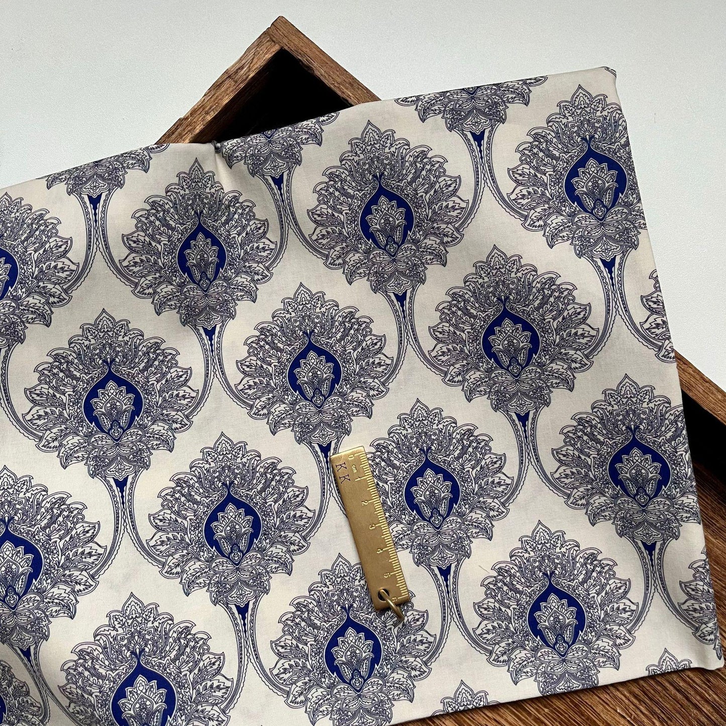 1960s Cotton Fabric: Retro Print, Upholstery, Costume, Sewing (59"W)