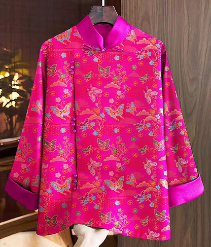 Butterfly Jacquard Brocade Fabric: Traditional Rayon Sewing Material