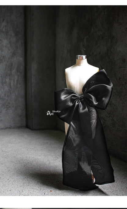 Organza Wedding Dress Sash: Big Bridal Bow