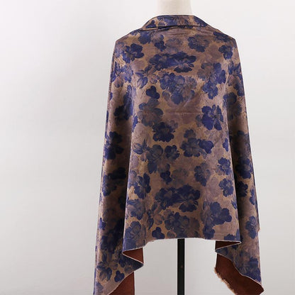 Damask Floral Silk Fabric: 59"W Digital Print Satin
