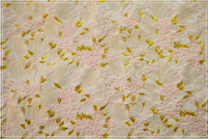 Tissu jacquard floral à fils dorés : 130 cm de large, pour l’ameublement et la confection de costumes
